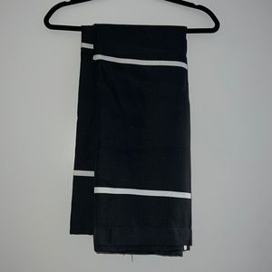 black and white geometric shower curtain